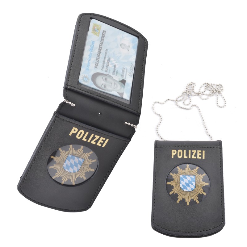 COP® Marken-Halter BEHÖRDE, rund, Scheckkartenformat vertikal, Leder