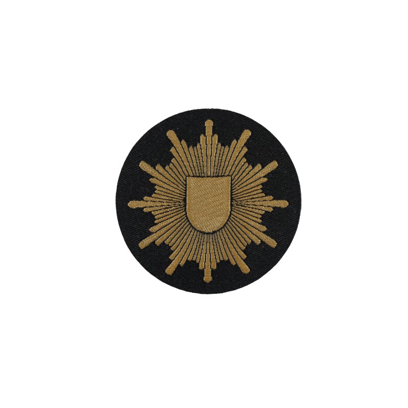 Klettabzeichen Polizeistern ohne Landeswappen - Textil (50 mm Ø)
