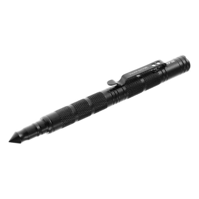 PERFECTA® taktischer Stift - Tactical Pen TP III mit LED-Leuchte & Clip
